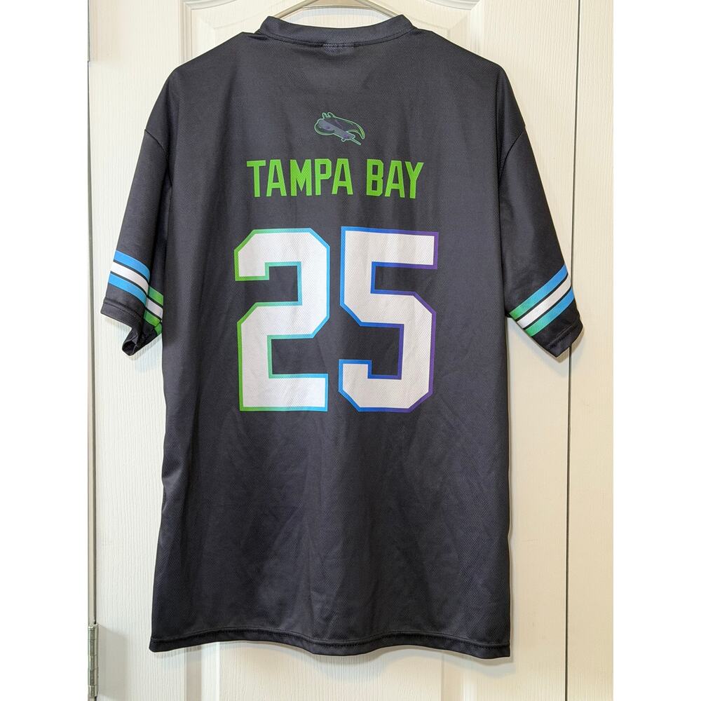 Tampa Bay Rays #25 Football Jersey Stadium Giveaway Neon City Connect NWOT Sz XL - Picture 2 of 5